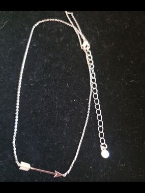 LC Lauren Conrad Silver Arrow Charm Necklace
